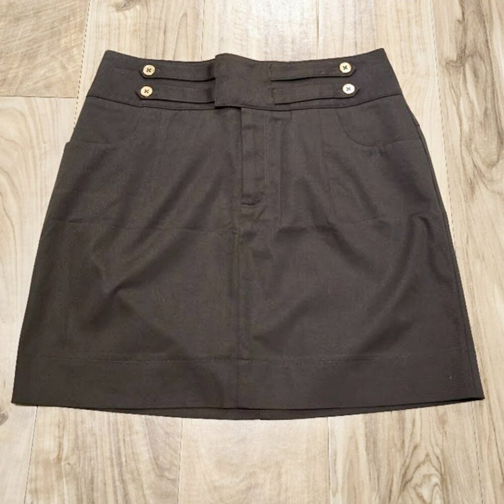 VTG Body by Victoria Secret Dark Academia Sailor Button Mini Skirt 6 Womens